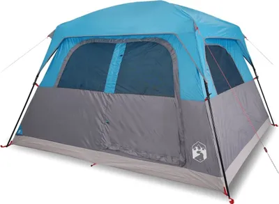 Image de Tente de cabine familiale 6 personnes bleu imperméable