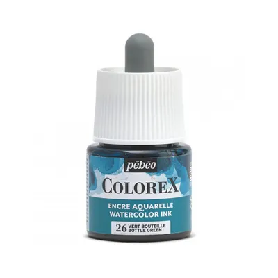 Obrázok produktu pre Akvarelový atrament Pebeo Colorex, 45 ml, fľaštička zelená