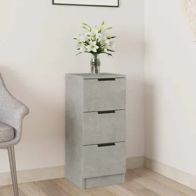 Produktbild von vidaXL Sideboard Betongrau 30x30x70 cm Holzwerkstoff