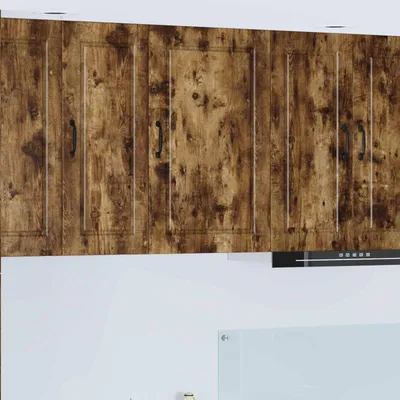 Produktbild von Möbel Wandschrank PORTO Geräucherte Eiche 50 x 31 x 80 cm - Küchenschränke &3094