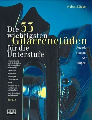 Immagine prodotto di Die dreiunddreißig (33) wichtigsten Gitarrenetüden. Mit CD