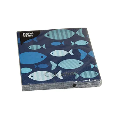 Image de Papstar serviettes de table Blue Fish