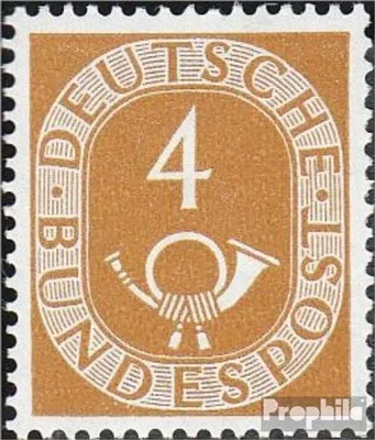 Produktbild von Briefmarken BRD (BR.Deutschland) 1951 Mi 124 postfrisch Posthorn
