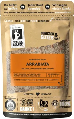 Produktbild von Arrabiata Gewürzmischung, gemahlen, würzig-scharf, italienische Gewürzmischung für eine authentische Arrabiata Pastasauce, 3 x 100g