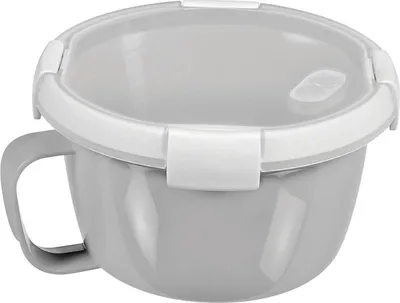 Image de Boîte hermétique ronde avec anse, modèle "Smart to go", 0,9 litre, couleurs assorties