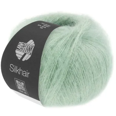 Produktbild von Lana Grossa SILKHAIR 25 g feines Lace-Garn aus Superkid-Mohair und Seide in 64 Farben 210 m Farbe 186 - Pastellgrün