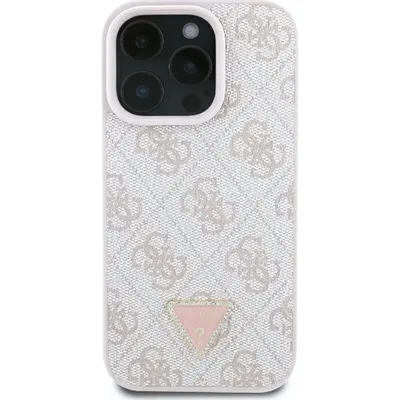 Produktbild von Guess, Hülle für Apple iPhone 16 Pro Edition 4G Strass Dreieck Metall, Rosegold