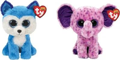 Obrázek produktu pro Ty - Stofftiere - Beanie Boo's - Prince Husky & Eva Elephant