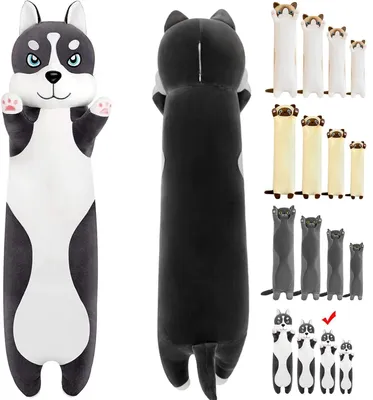 Obrázok produktu pre Solidchoice – Plyšová hračka, husky, rôzne veľkosti: 50/70/90/110 cm