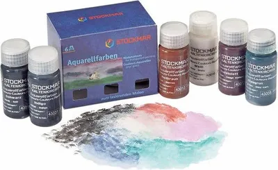 Produktbild von Stockmar Aquarellfarben Set 6 Zusatzfarben 20 ml Malen Kinder