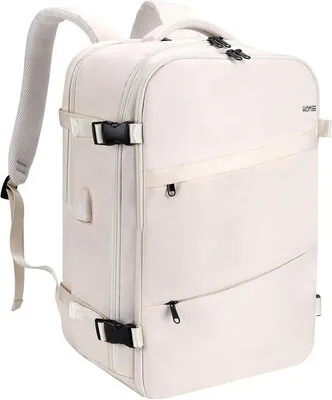 Produktbild von Famanu Reisrucksack 32-40 Liter für Damen - Handgepäck, Laptoprucksack für 15,6-17,3 Zoll