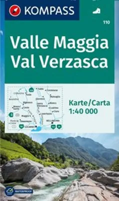 Image de KOMPASS Wanderkarte 110 Vallée Maggia, Vallée Verzasca 1:40 000