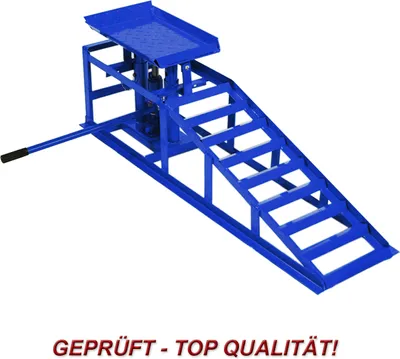 Produktbild von Auffahrrampe hydraulisch höhenverstellbar PKW 1x blau Tragkraft 2t pro Stück