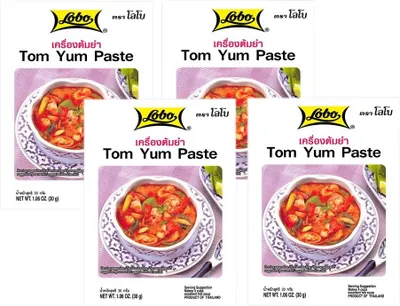 Produktbild von 4er Pack LOBO Tom Yum Würzpaste (4x 30g) | Tom Yum Paste