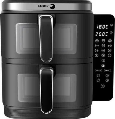 Produktbild von Fritteuse ohne Öl FAGOR Airfryer FGD11, 11L Kapazität, Doppelkammern 5,5L, 12 Programme, 2800W