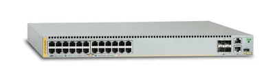 Produktbild von Allied Telesis AT x930-28GPX - Switch - L3 - managed - 24 x 10/100/1000 (PoE+) + 4 x 1 Gigabit / 10 Gigabit SFP+ - Desktop, an Rack montierbar