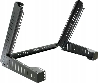 Obrázek produktu pro 19" 8U RACK stojan Nastavitelný pro montáž RACK zařízení Černý Stalflex