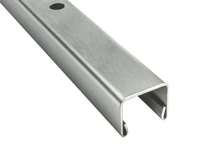 Produktbild von Glaszentrum Hagen - 2440x15x11 mm U Edelstahl Wandprofil - Bodenprofil - Fliesenprofil