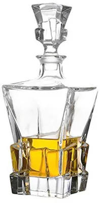 Produktbild von Luftdichter Glaskaraff - Geometrische Verschluss - 750 ml