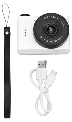 Produktbild von Digitalkamera für Teenager, Studenten, vorne und hinten, Dual-Objektiv, Weitwinkel-Autofokus, Video mit 1,54-Zoll-Bildschirm, Reiseweiß