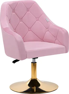Productafbeelding van 4Rico Draaistoel Qs-Bl14G, fluweel, roze