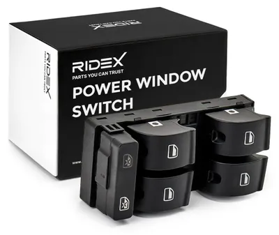 Produktbild von RIDEX 1761S0007 Fensterheberschalter für AUDI A4 Avant (8ED, B7) Vorne Links Fensterheber Schalter