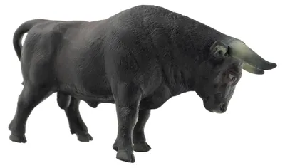 Produktbild von Bullyland 62567 - Spielfigur Schwarzer Stier Manolo, ca. 15,5 cm große Tierfigur, detailgetreu, PVC-frei, ideal als kleines Geschenk für Kinder ab 3 J