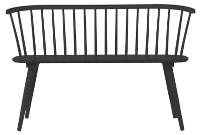 Image de Bobby banc 120 cm noir.