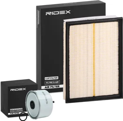 Produktbild von RIDEX Filterset Inspektionspaket Filtersatz für LAND ROVER Range Rover Sport (L320) Discovery IV (L319) Discovery III (L319) DISCOVERY IV VAN (L319)