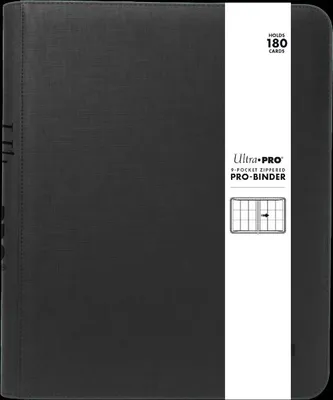 Zdjęcie produktu dla Album na karty BINDER 9-Pocket na zamek ZAMYKANY czarny Premium na 180 kart