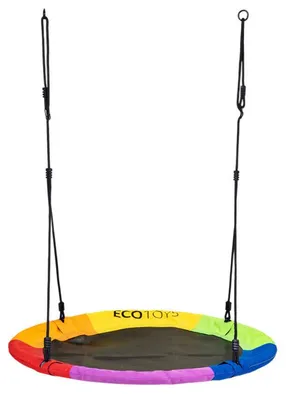 Image de Balançoire de jardin « Nid de cigogne » 100 cm, colorée, ECOTOYS