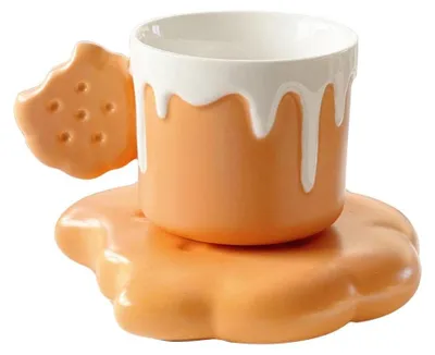 Immagine prodotto di Tazza da caffè in Vetroceramica con piattino e manico
