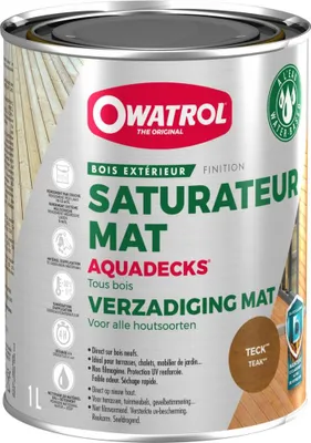 Obrázek produktu pro OWATROL AQUADECKS Teak 1l, barva:teak, obsah:1 l