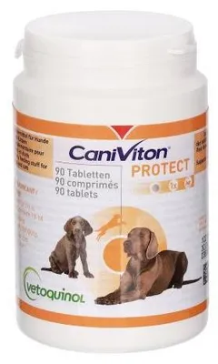 Produktbild von Caniviton Protect Erg.Futterm.Tbl.f.Hunde/katzen 90 St