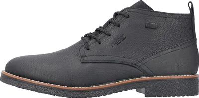 Image de Bottines de ville pour hommes Rieker, modèle à lacets, couleur noire, pour un usage quotidien