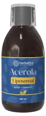 Obrázok produktu pre Lipozomálny Vitamín C & Acerola Extrakt Junior - 200 ml - Herbatica