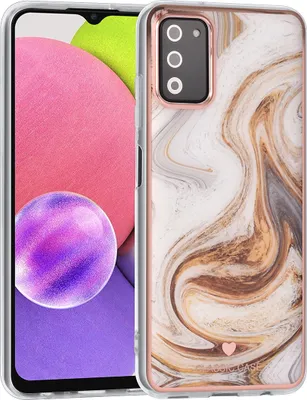 Produktbild von UNIQ Classic Case Samsung Galaxy A03s TPU Back Cover - Marble Brown