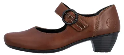 Produktbild von Rieker Damen Riemchenpumps mit edler Schnalle und Klettverschluss 41756, Größe:40 EU, Farbe:Braun