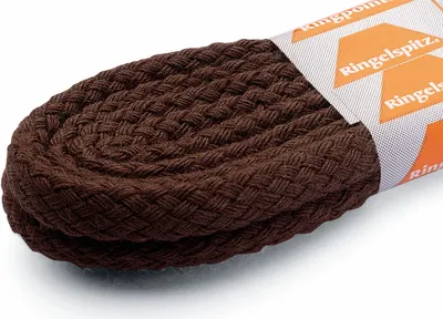 Produktbild von RINGELSPITZ - Kordel Schnürsenkel – Robust und Stilvoll für Jeden Tag - 100 cm, mittelbraun
