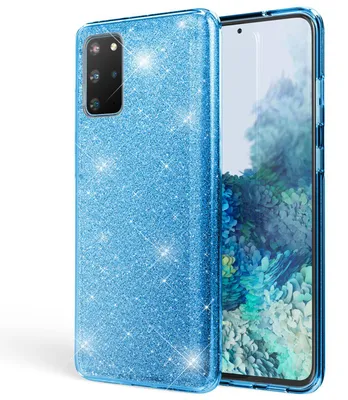 Zdjęcie produktu dla NALIA Glitter Case do Samsung Galaxy S20 Plus, diamentowe etui ochronne na telefon komórkowy Turquoise