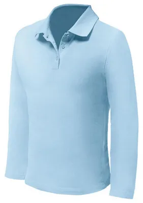 Immagine prodotto di Nath - Polo da uomo a maniche lunghe LT2860 (S) (azzurro)