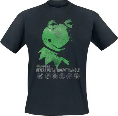 Produktbild von The Muppets T-Shirt Herren Constantine - Never Trust A Frog With A Mole schwarz L
