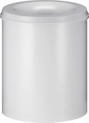 Produktbild von Selbstlöschender Papierkorb & Abfallsammler aus Metall | 80 Liter, HxØ 54x47cm | Weiß