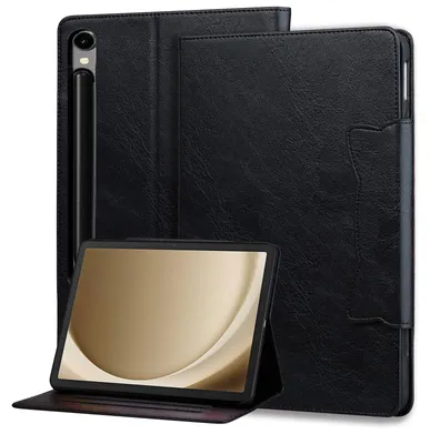 Produktbild von Schutzhülle für Samsung Galaxy Tab S9 Plus/Tab S9 FE+ 12,4 Zoll - Kunstleder mit Standfunktion und Kartenfach
