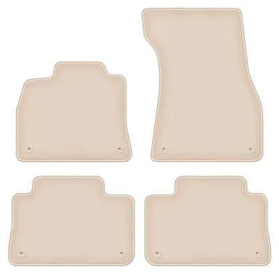 Produktbild von DURBAN Beige Velours-Fußmatten-Set für Audi e-Tron Sportback (2020-)