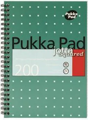 Obrázek produktu pro Blok "Metallic Jotta", A5, čtverečkovaný, 100 listů, spirálová vazba, PUKKA PAD 1 kus