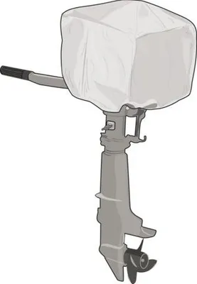 Produktbild von Aussenborder Abdeckung Bootsmotor Abdeckplane Schutzhülle 10-45 PS 55x33x42 cm