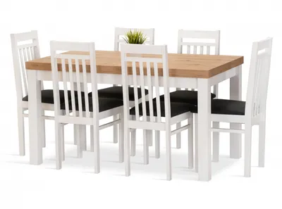 Obrázek produktu pro Jídelní sestava POLA stůl + 6 židlí