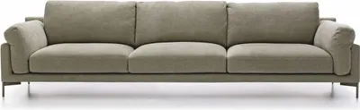 Produktbild von Casa Padrino Luxus Sofa Grau 300 cm - Luxus Wohnzimmer & Hotel Möbel