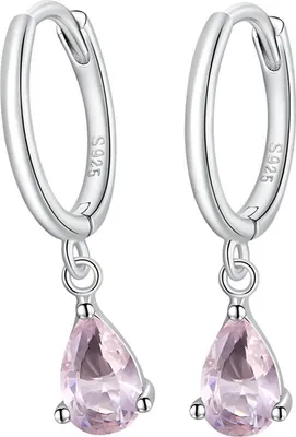 Immagine prodotto di Orecchini in argento, orecchini a cerchio pendenti, argento sterling 925, orecchini Trusky
